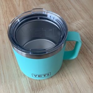 Yeti stainless steel mug. Only used a couple times. Great condition. Sea foam.